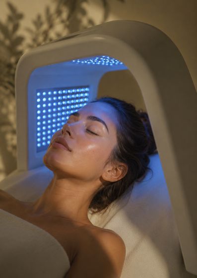 Tratamiento facial con fototerapia en Biosmart